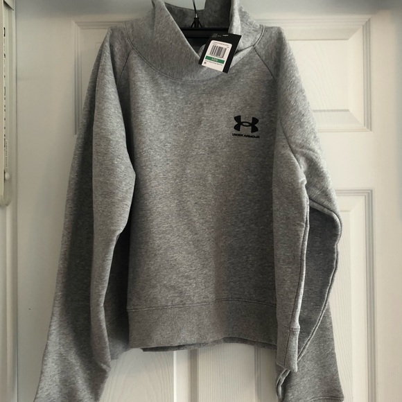Under Armour Tops - Under Armour Rival Fleece Women’s Wrap Neck Pull Over NWT